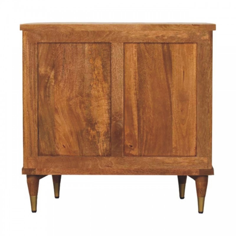 Комод Emerson Amber Oak с рифлёными фасадами