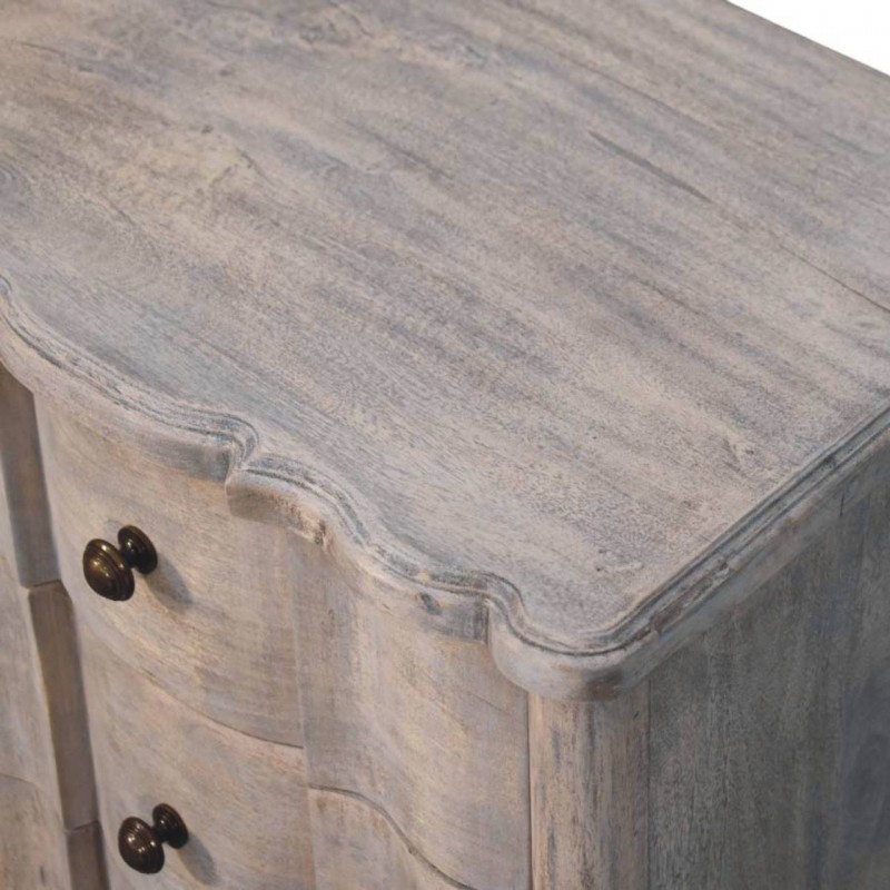 Beaumont Curved Solid Wood Nightstand