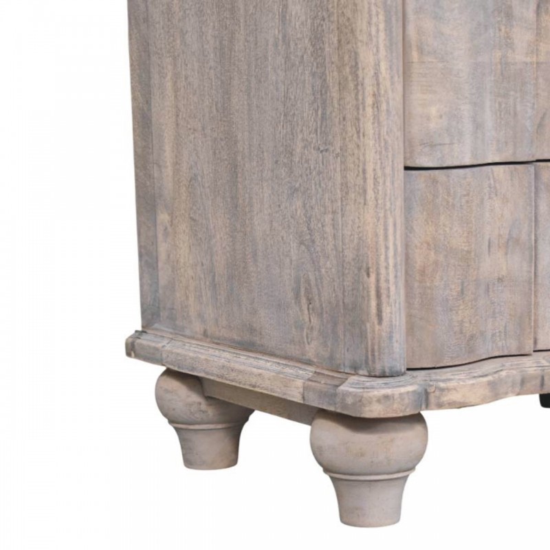 Beaumont Curved Solid Wood Nightstand