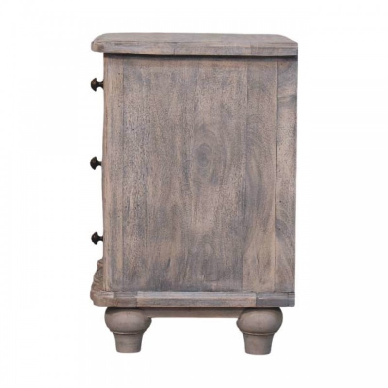 Beaumont Curved Solid Wood Nightstand