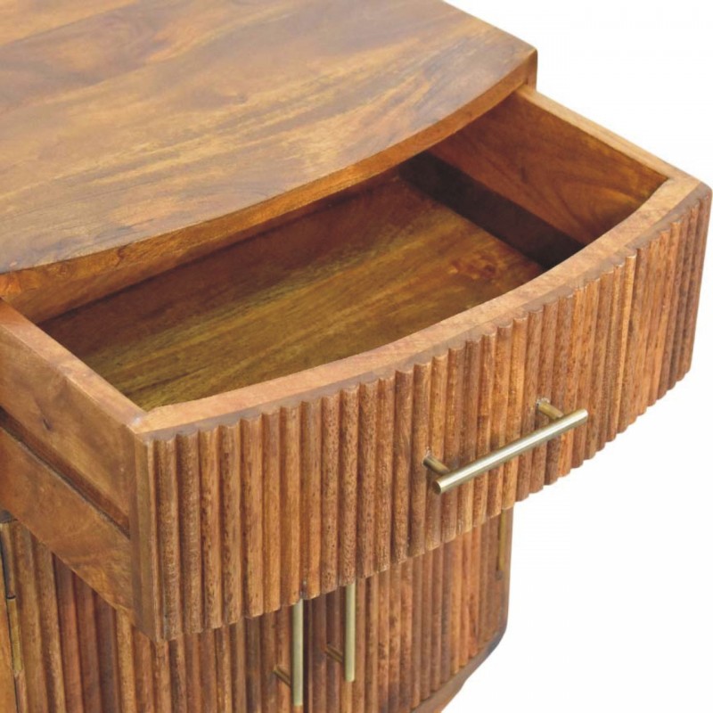 Прикроватная тумба Ribbed Amber Oak