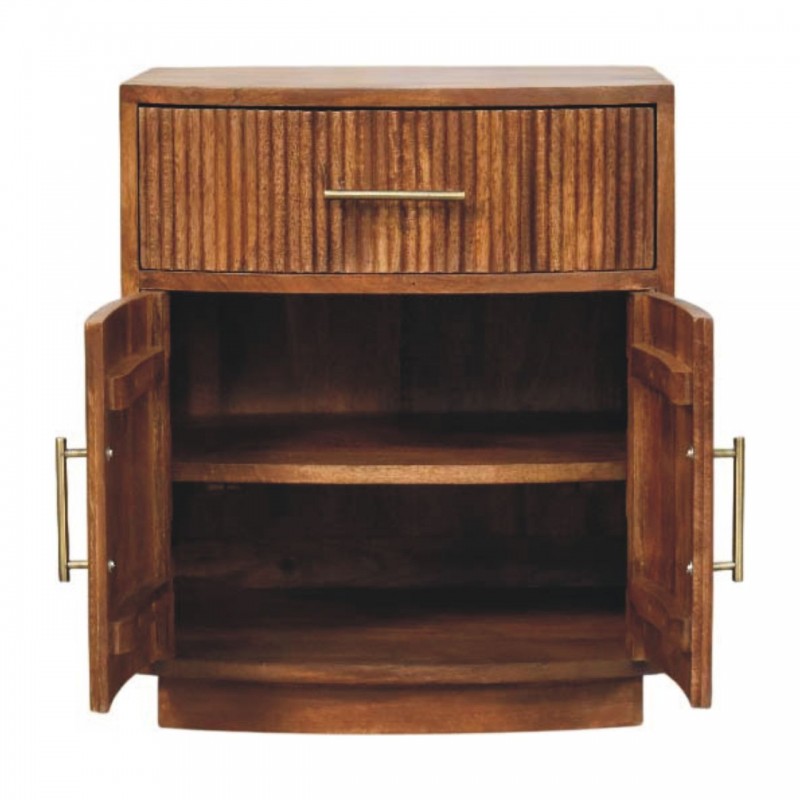 Прикроватная тумба Ribbed Amber Oak