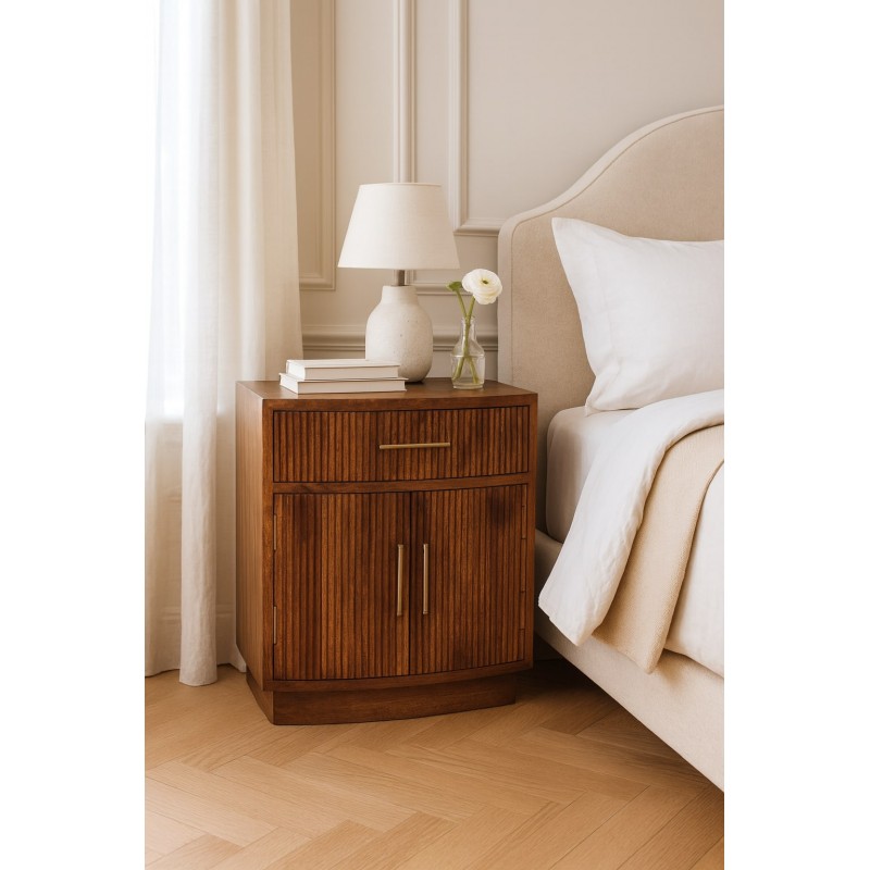 Прикроватная тумба Ribbed Amber Oak