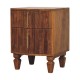 Прикроватная тумба Louvre Winewood Oak с рифлёными фасадами
