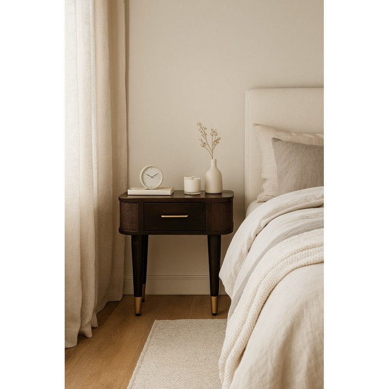 Belmont Nachttisch in Velvet Mocha