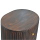 Curved Fluted Nachttisch mit 3 Schubladen