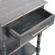 Heritage Carbon Ash Nachttisch mit Regalfächern