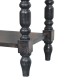 Heritage Carbon Ash Nachttisch mit Regalfächern