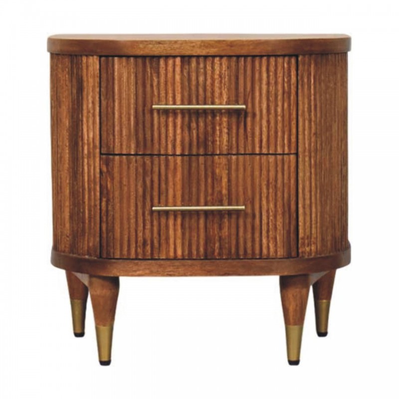 Прикроватная тумба Ribbed Amber Oak