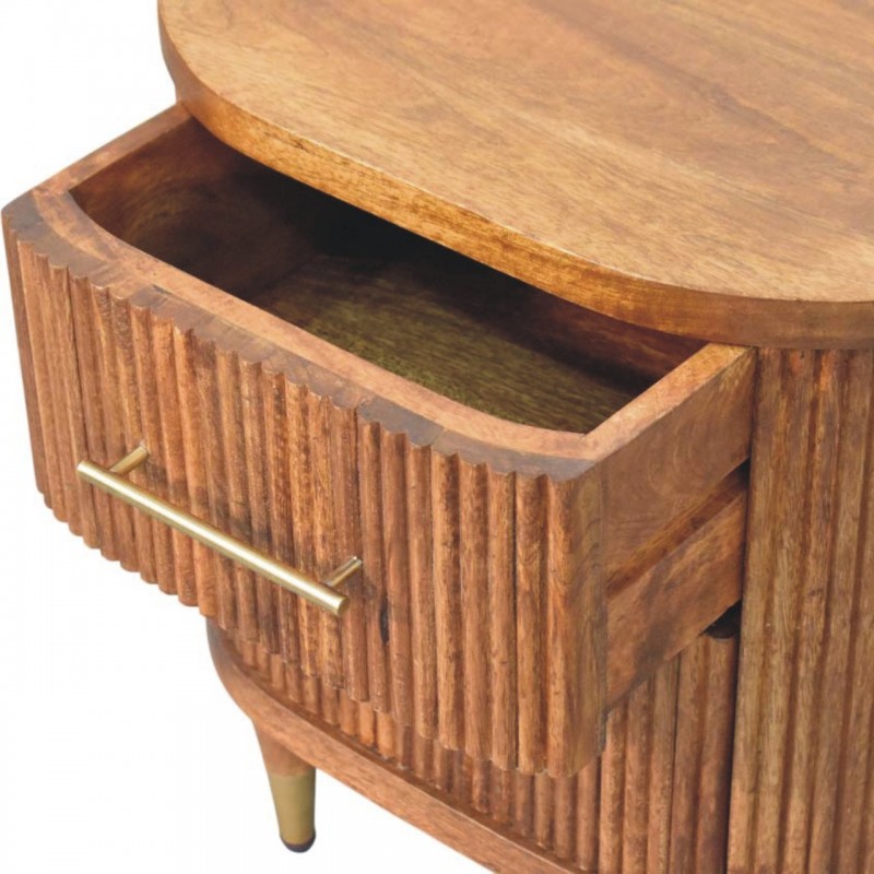 Прикроватная тумба Ribbed Amber Oak