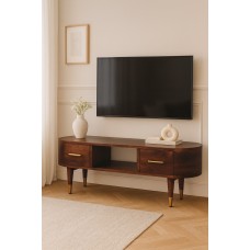 ТВ-консоль Valenza Curved в оттенке Roasted Almond