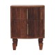 Harper Amber Oak Nachttisch mit gerillten Fronten