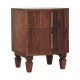 Harper Amber Oak Nachttisch mit gerillten Fronten
