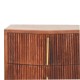 Harper Amber Oak Nachttisch mit gerillten Fronten