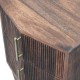Harper Amber Oak Nachttisch mit gerillten Fronten