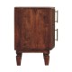 Harper Amber Oak Nachttisch mit gerillten Fronten