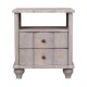 Lume Washed Nachttisch mit offenen Ablagefach