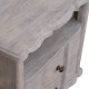 Lume Washed Nachttisch mit offenen Ablagefach