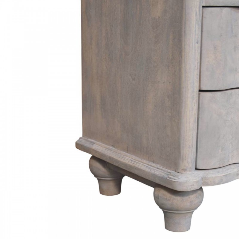 Lume Washed Nachttisch mit offenen Ablagefach