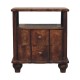 2 Drawer Bedside with Open Shelf