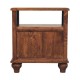 2 Drawer Bedside with Open Shelf