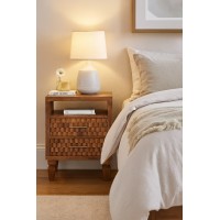 Arno Bedside in Golden Teak