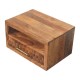 Arno Wall-Mounted Nightstand in Golden Teak