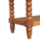 Скамья Spindle Amber Oak с кожаным сиденьем