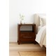 Arched Edge 1 Drawer Bedside