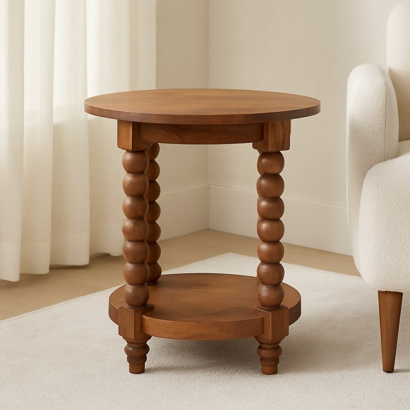 Barley Twist Round Side Table