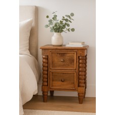 Barley Twist Nachttisch aus Massivholz