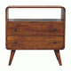 Консоль Curved Nordic Charm в оттенке Chestnut