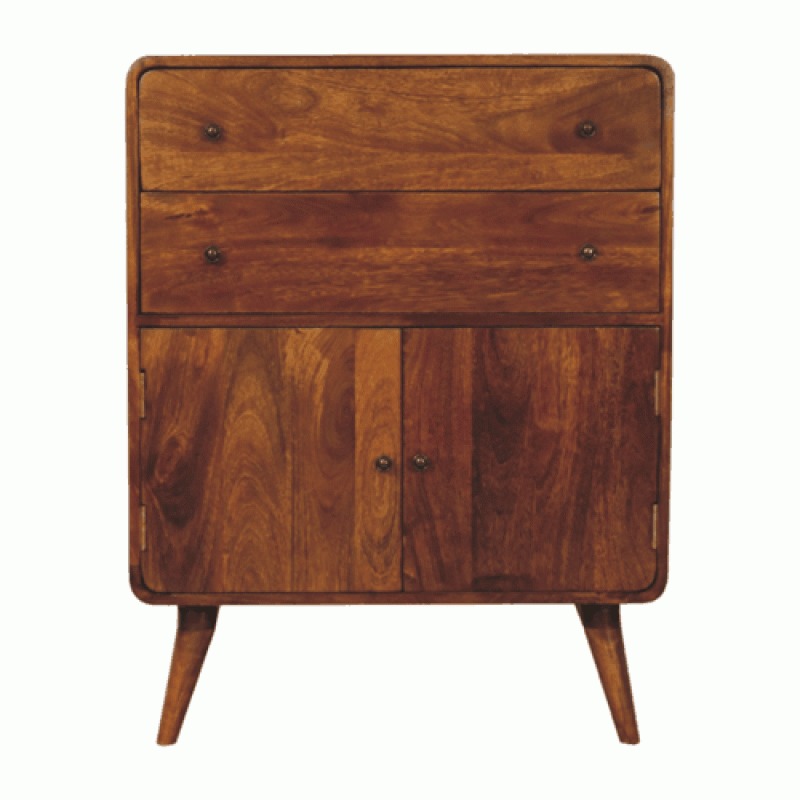 Шкаф Curved Nordic Charm в оттенке Chestnut