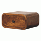 Avora Wall-Mounted Chestnut Wood Nightstand