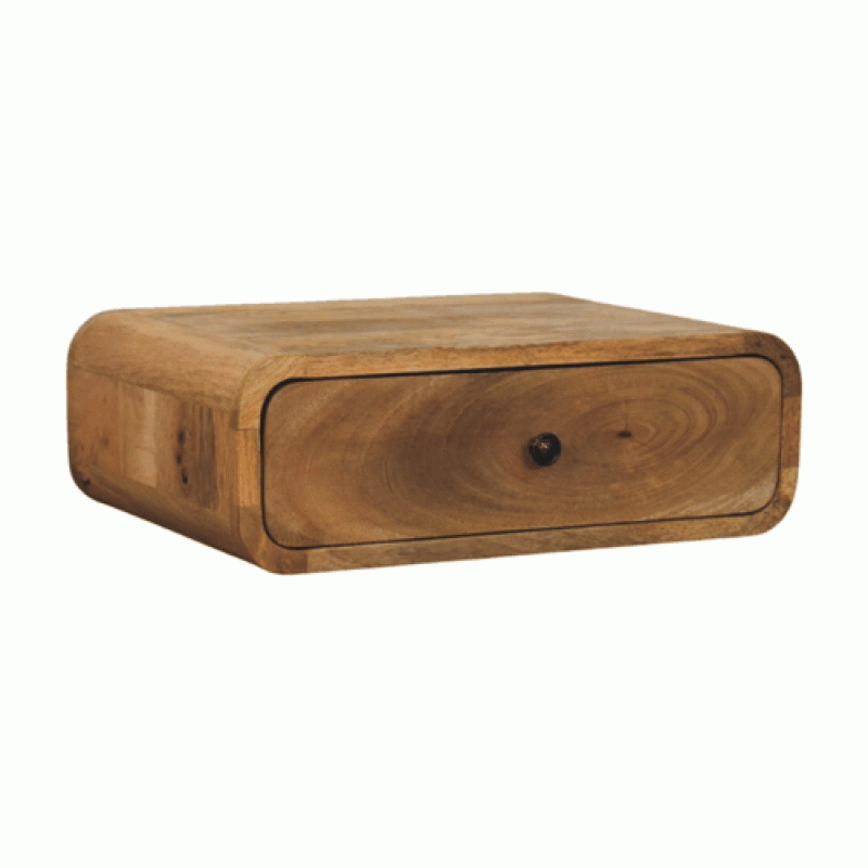 Avora Wall-Mounted Oak-Style Nightstand