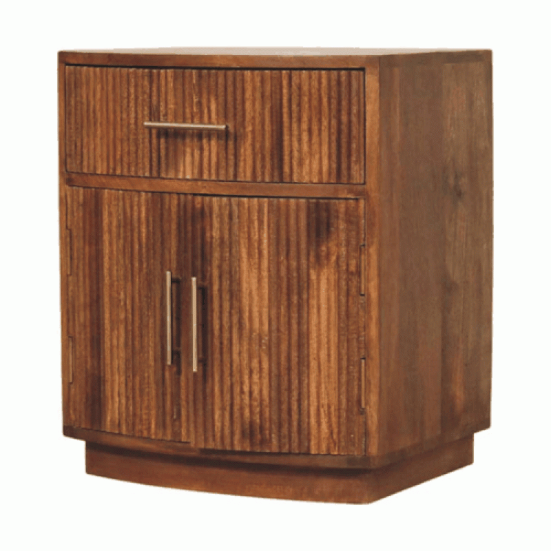 Прикроватная тумба Ribbed Amber Oak