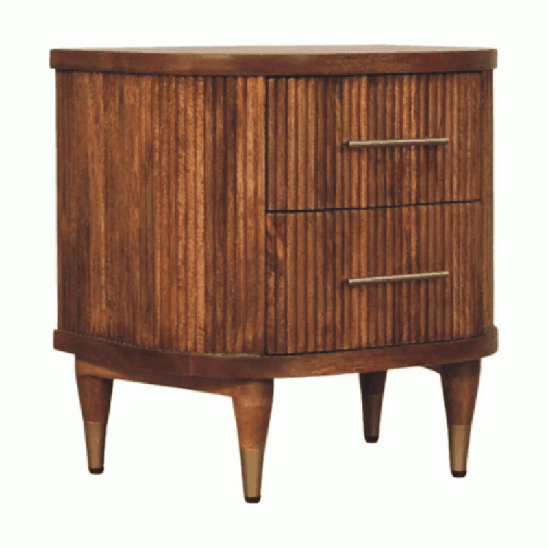 Прикроватная тумба Ribbed Amber Oak