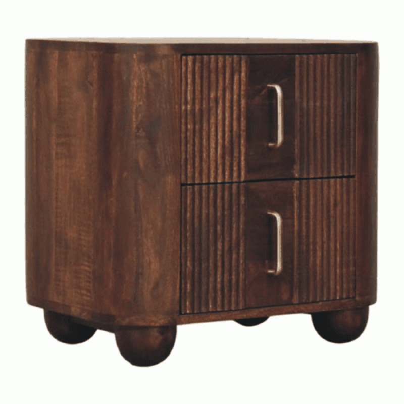 Прикроватная тумба Marlowe Fluted California Walnut