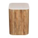 Oak-Ish Marmortisch mit Rillenstruktur