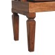 Кожаная скамья Bordeaux из массива дерева