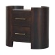 Valencia Velvet Mocha Nachttisch mit 2 Schubladen