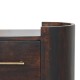 Valencia Velvet Mocha Nachttisch mit 2 Schubladen