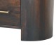 Valencia Velvet Mocha Nachttisch mit 2 Schubladen