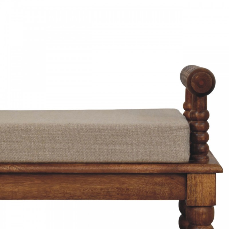Банкетка Amber Oak Mud Linen