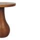 Curved Base Sculpted Side Table