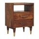 Valenza Open Frame Nachttisch in Chestnut