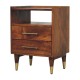 Valenza Open Frame Nachttisch in Chestnut