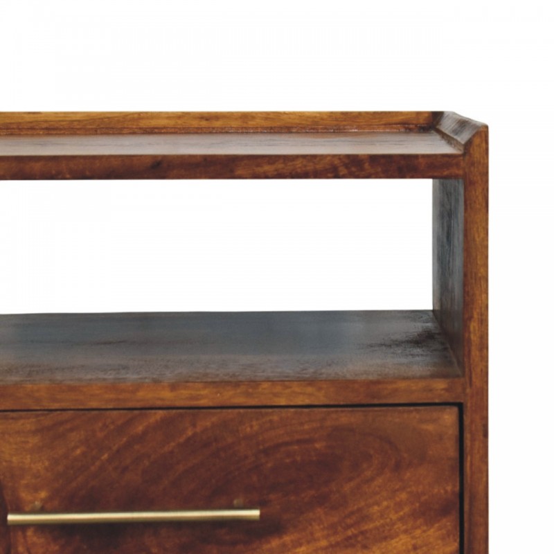 Valenza Open Frame Nachttisch in Chestnut