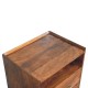 Valenza Open Frame Nachttisch in Chestnut