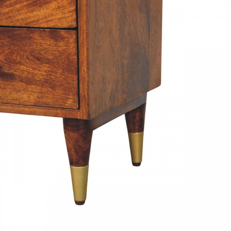 Valenza Open Frame Nachttisch in Chestnut